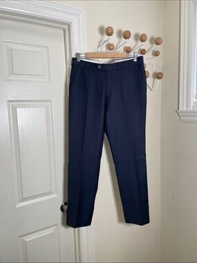 Suitsupply - Wool Straight Legged Dress Pants - Navy - 36